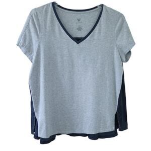 Livi Active Athletic Short Sleeve Shirt 14/16  VNeck Workout Top Athleisure